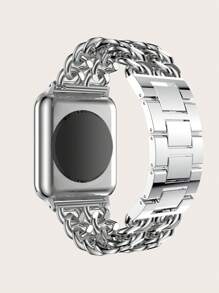 双排不锈钢珠链表带，适用于 Apple Watch Series 10/9/8/7/6/5/SE，银色 - 銀色 - 查看 2