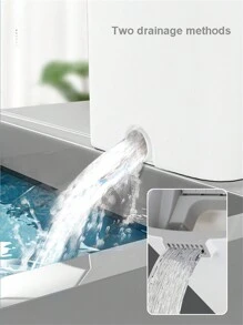 1套拖把和桶套裝,免手洗拖把,拖布,流行的平板拖把,雙用途不洗拖把 - 藍色 - 查看 8