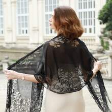 1條晚禮服用圍巾和披肩女士結婚禮服用圍巾（185*65cm） - 彩色 - 查看 5