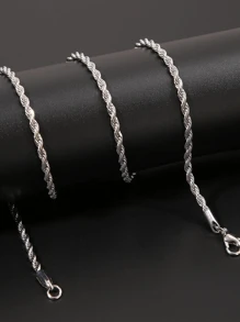 Nam Tối giản Vòng cổ dây  , Đối với Đồ trang sức Qủa tặng Và Buổi tiệc - Vàng - Xem 6