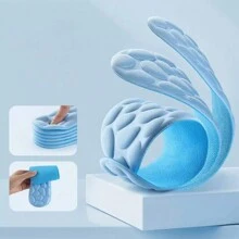 4d Massage Shoe Insoles For Men And Women, Soft And Comfortable, Anti-Fatigue, Thickened For Sports, Shock Absorbing, Sweat Absorbing And Deodorizing - Blue - View 3
