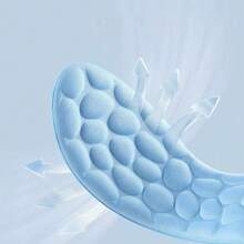 4d Massage Shoe Insoles For Men And Women, Soft And Comfortable, Anti-Fatigue, Thickened For Sports, Shock Absorbing, Sweat Absorbing And Deodorizing - Blue - View 4