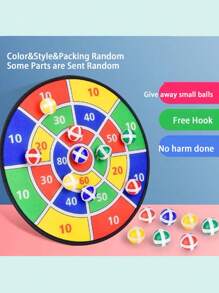 兒童互動式黏球飛鏢板+球＆接球墊+黏性目標球遊戲組,適合作為聖誕節、復活節或生日禮物（隨機款式、顏色和包裝） - 彩色 - 查看 1