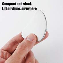 syobaty 心型瘦身刮痧板,用於臉部按摩提拉和抗衰老的海豚刮痧工具 - 銀色 - 查看 5