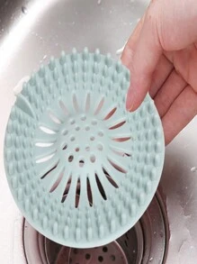 1Pc Sink Sewer Filter Floor Drain Strainer Water Hair Stopper Bath Catcher Shower Cover Kitchen Bathroom Anti Clogging - Pink - View 4