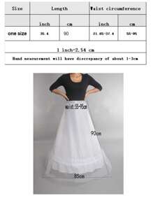 婚禮蓬蓬裙褶裙衬裙新娘婚紗裙撑裙復古內搭裙 - 11 - 查看 2