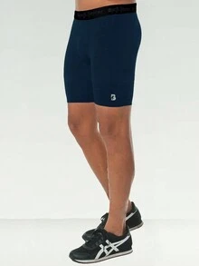 Licra short / short running para Hombre - Azul Marino - Ver 1