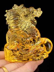 彩色上釉迷你龍飾品,家居十二生肖桌面裝飾配件手工藝品禮品家飾 - 彩色 - 查看 3