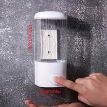 1pc Wall-Mounted Modern And Simple Shower Gel Shampoo Soap Dispenser - White - View 4