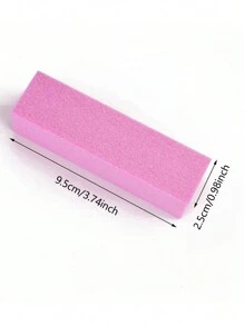 1入組指甲銼套裝，四面打磨修甲工具指甲打磨板指甲緩衝器 - 粉色 - 查看 7
