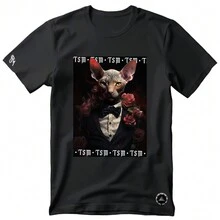 Men T-Shirts - 黑色 - 查看 2