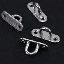 2pcs Stainless Steel Thickened Fixed Ceiling Hook For Heavy Duty Ceiling Fan Chandelier Hanger - Silver - View 3