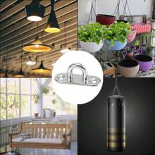 2pcs Stainless Steel Thickened Fixed Ceiling Hook For Heavy Duty Ceiling Fan Chandelier Hanger - Silver - View 5