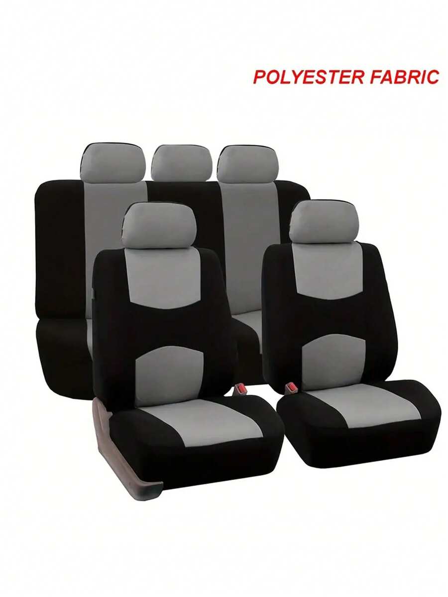 Polyester Car Seat Covers Upgrade Your Car's Interior With Protective Covers For 5 Seats