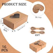 16 Pcs Soap Boxes For Homemade Soap,3.54 X 2.36 X 1.18 Inch Soap Boxes With Window,Kraft Soap Packaging Boxes Supplies Mini Kraft Boxes With Window Soap Boxes For Homemade Soap Candy Chocolate Bakery Cookies Soap Packaging(Brown) - Brown 16 Pieces - View 2