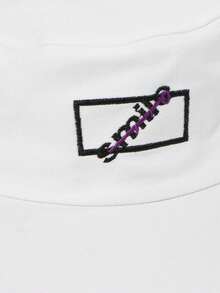 1pc Spring/Summer Outdoor Leisure Sun Hat For Women, No Idea Fisherman/Y2k Bucket Cap, Men & Women Couples Hat For Travel And Resort - White - View 2