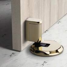 1入組鋅合金可調節防風機械地吸門挡,無需鑽孔,自鎖,靜音,防撞,磁力隱形 - 彩色 - 查看 1