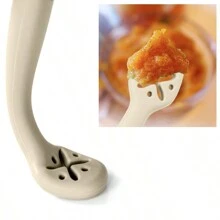 PopLittleOne Solid Silicone Dinnerware For Baby & Child Feeding - White - View 6