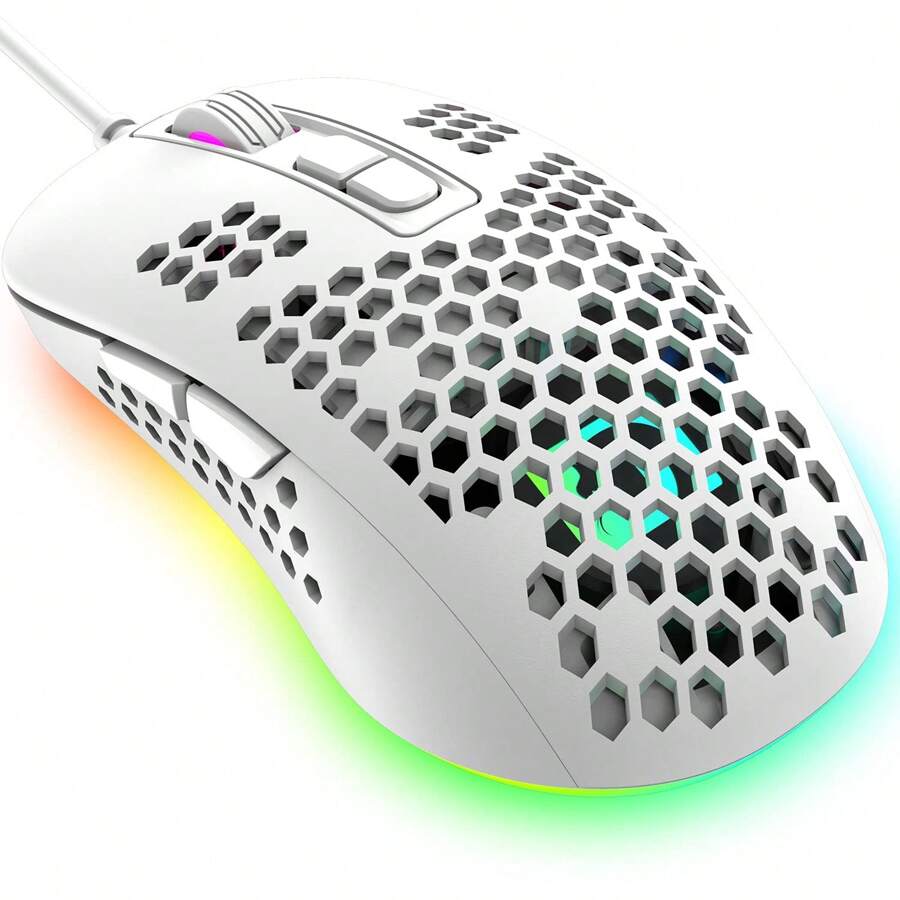 383 Wired Computer Mouse-White - White - View 1