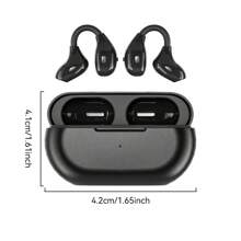 SIMSONLAB Simsonlab True Wireless Bone Conduction Earphones With Clip, Open Ear Style, Hd Sound Quality, 5.3, Zero Game Delay, Enhanced Bass, Long Battery Life, Auto Connect, Suitable For Phone Call, Gaming, Cycling, Running And Workout, Unisex