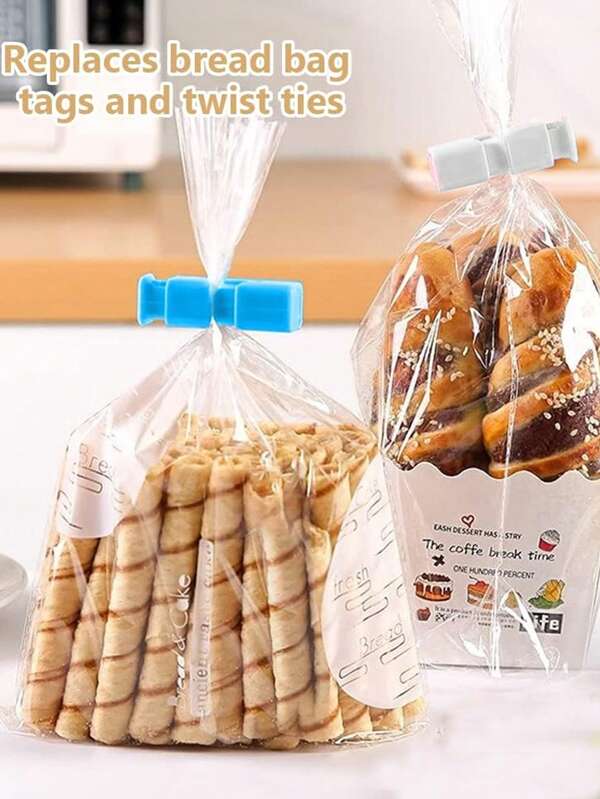 9pcs PressType Bread Bag Clips, MoistureProof Bagel Bag Clips