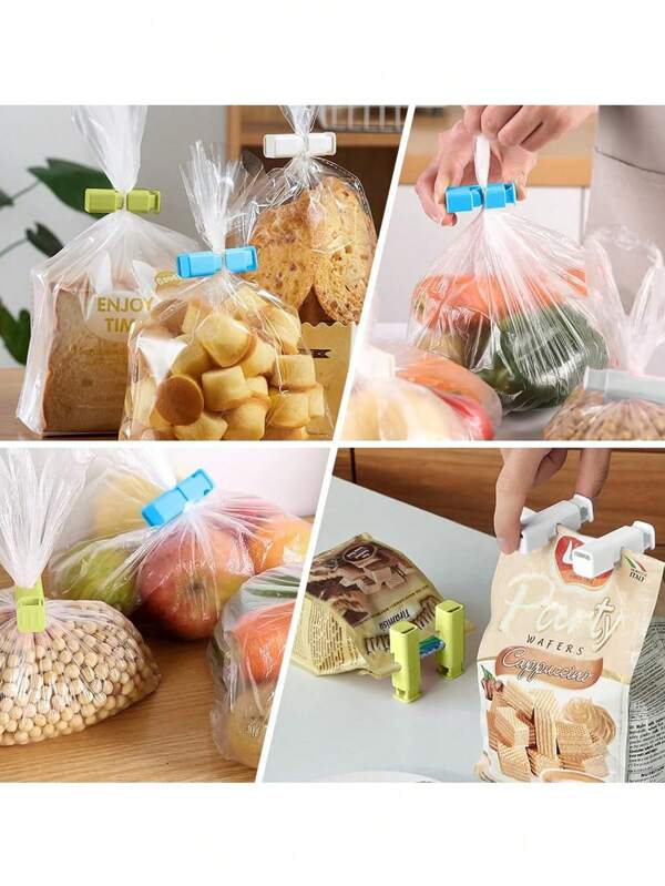 9pcs PressType Bread Bag Clips, MoistureProof Bagel Bag Clips