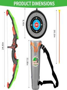 Gấp lại Led Chiếu sáng Nơ Và Mũi tên Bộ ( Ngẫu nhiên bao bì ) , Đồ chơi Bắn cung Bộ Đối với 6-8 Già Con trai , Hoàn hảo Giáo dục Và Niềm vui : Tốt Động cơ Kỹ năng , Sự chính xác , Và Siêu anh hùng , Đồng hồ điện tử - Nhiều màu - Xem 3