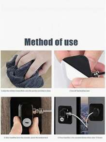 1pc Baby Drawer Without Piercing Window Multifunctional Cap Child Safety Lock Lock Refrigerator Lock Drop Lock With Key Perforation Required Child Safety Lock Lock