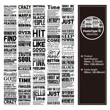 光合作用氣泡diy英文字體紙張日誌裝飾膠帶,196.85英寸長,1.77英寸寬,有6種風格可供選擇 - 淺藍色 - 查看 6