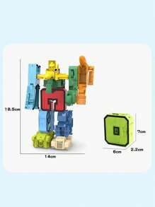 兒童變形機器人玩具-賽車機器人的數字化組合器 - 多彩 - 查看 3
