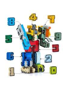 兒童變形機器人玩具-賽車機器人的數字化組合器 - 多彩 - 查看 1