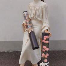 玫瑰花礼盒包装，母亲节鲜花包装，情人节礼盒，周年纪念礼品包装，纪念礼盒，婚礼鲜花装饰包装盒，母亲节礼盒，节日派对装饰，适用于派对和节日，花店包装用品 - 黑色 - 查看 3