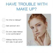 1瓶調色亮膚面霜，保濕滋潤，修復面霜，早晚適用，適合女孩和婦女的每日美容護理，使肌膚水嫩光滑，緊緻亮白 - 藍色 - 查看 3