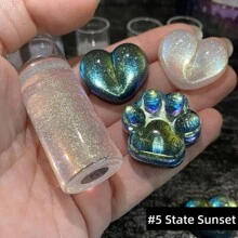 Non-Sinking Premium Glitter -  5g/Each Epoxy Resin Color Pigment Powder - Multi-Purpose Mica Powder For Painting Art, Festival And DIY Crafts Tumblers Painting, Scrapbooking, Christmas Decor,   Spirit Pearl Pigment Powder For Resin, Soap Making,Candle Making, Slime, Jewelry DIY