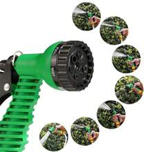 Garden Water Spray Gun Set Including Triple Expandable Hose With Faucet Connector, Adjustable Car Wash Gun, Portable Hose Nozzle With 7 Spray Modes - Blue - View 6