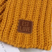 1pc Boys Girls Winter Warm Knit Shawl Scarf, Keep Warm Accessories - Yellow - View 6