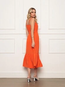 Women Dresses - 橘色 - 查看 5