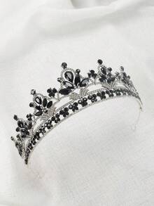 1pc Lady's Baroque Style Bridal Hair Accessory Decorated With Colorful Rhinestones, Suitable For Weddings And Evening Parties - Multicolor - View 6