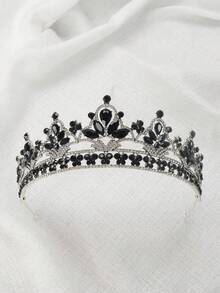 1pc Lady's Baroque Style Bridal Hair Accessory Decorated With Colorful Rhinestones, Suitable For Weddings And Evening Parties - Multicolor - View 5