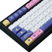 132 Keys PBT Keycaps Set Constellation XDA Profile Dye Sublimation Customized US Layout Keycaps For With Cherry MX Switches Mechanical Keyboards (Only Keycaps) - Constellation Profile - View 7