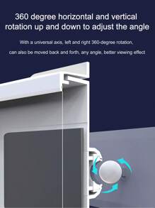 360°旋转防水淋浴手机支架，淋浴手机壳，防雾高灵敏度保护套，适用于浴室墙壁镜子、浴缸、厨房，防水浴室触摸屏手机盒，免打孔壁挂式触摸屏手机支架盒，浴室淋浴防雾手机收纳盒 - 黑色 - 查看 11