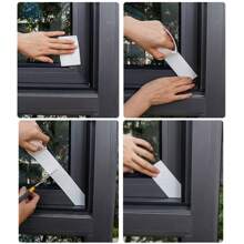 1pc Windproof Dustproof Paper Tape, Door And Window Cracks Insulation Tape For Windows And Doors. - White - View 9