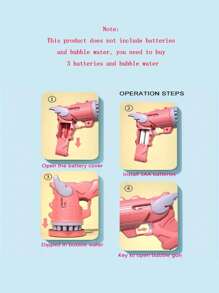 23孔天使泡泡機加特林泡泡槍手持創意泡泡機1 - 彩色 - 查看 3