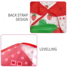 嬰兒長袖圍兜褲,帶防水層和防脫落功能,適用於男女寶寶 - 粉色 - 查看 4