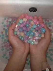 1000pcs Rainbow Water Gel Beads For Vase Filler, Candle Holder, Wedding Centerpiece Decoration, Flower Arrangement, Home Decor, Party Gifts