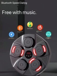 1套拳擊機,拳擊訓練牆靶,智慧型藍牙音樂連接,用於拳擊反應+運動武術+速度訓練+健身,男女適用的拳擊訓練器材 - 拳擊訓練器 - 查看 8