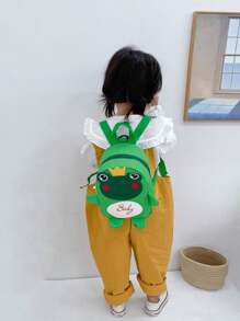 Mini Cartoon Frog Design Fashion Backpack - Multicolor - View 6