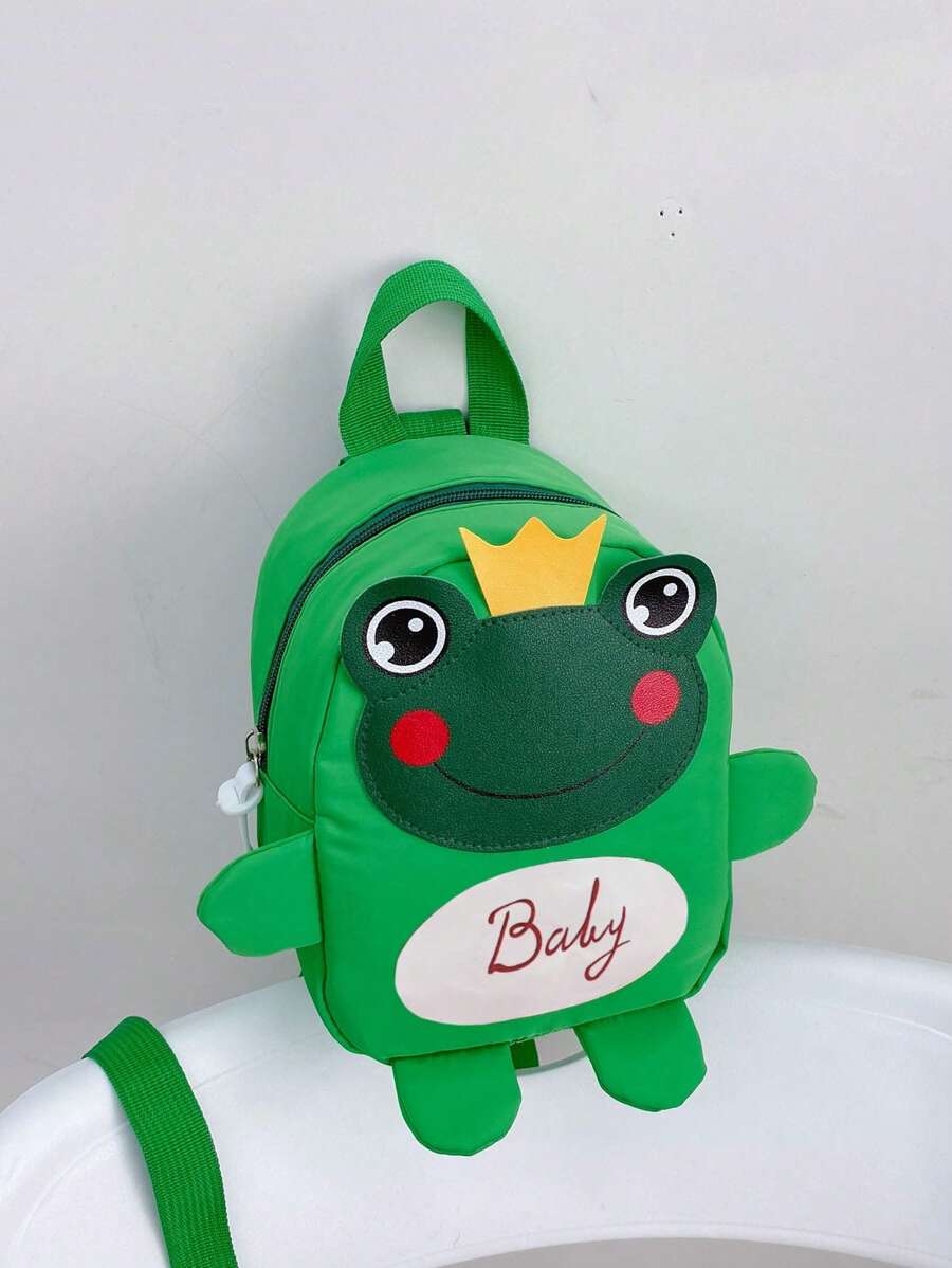 Mini Cartoon Frog Design Fashion Backpack - Multicolor - View 1