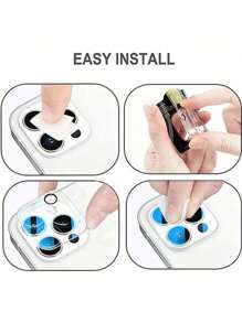 3 Miếng Dán Bảo Vệ Ống Kính Camera Trong Suốt HD Full Cover Tương Thích Với iPhone Quà Tặng Sinh Nhật, Gia Đình, Bạn Bè Miếng Dán Bảo Vệ Ống Kính, Phụ Kiện Điện Thoại - Trong sáng - Xem 6