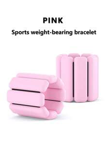 1對460g手腕/踝關節重量阻力訓練帶,室內有氧運動器材,矽膠,適用於瑜伽/普拉提 - 粉色 - 查看 1